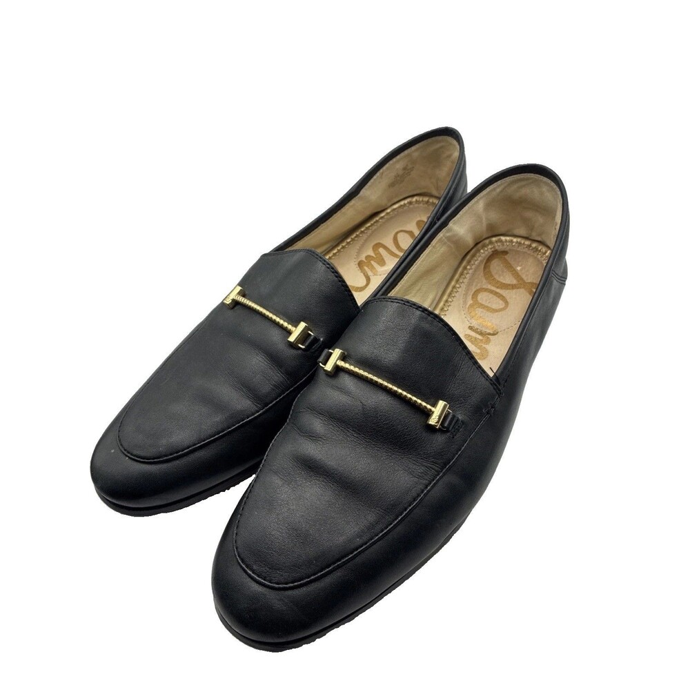 Sam Edelman Women’s Lior Loafers Black Leather Size 10